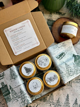 Load image into Gallery viewer, Winter Candle Mini Tins/Stocking Stuffers