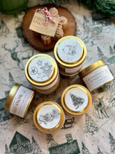 Load image into Gallery viewer, Winter Candle Mini Tins/Stocking Stuffers

