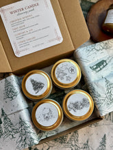 Load image into Gallery viewer, Winter Candle Mini Tins/Stocking Stuffers
