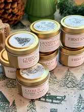 Load image into Gallery viewer, Winter Candle Mini Tins/Stocking Stuffers
