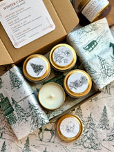 Load image into Gallery viewer, Winter Candle Mini Tins/Stocking Stuffers
