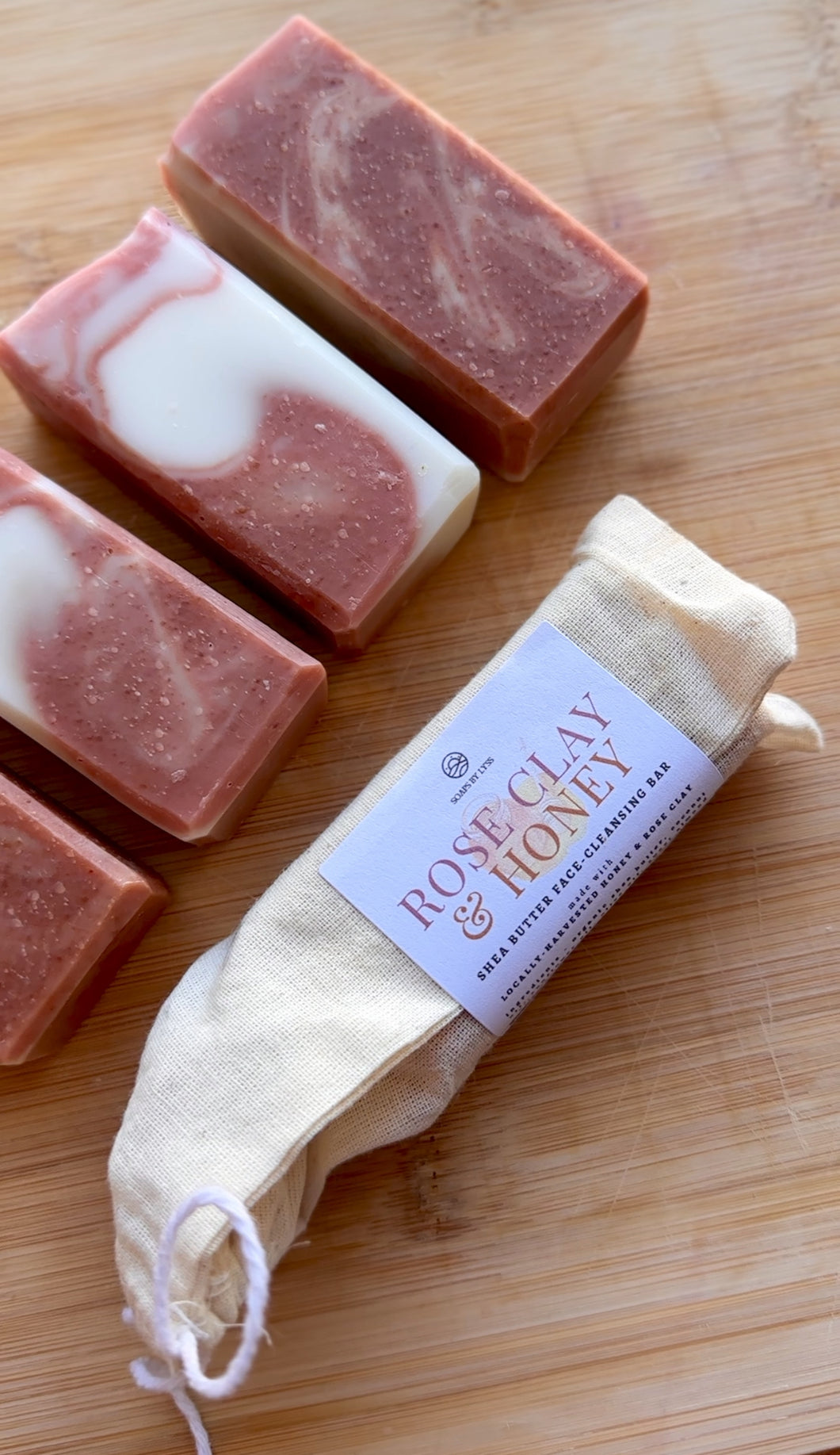 Rose Clay & Honey Face-Cleansing Bar (restock 10/30)